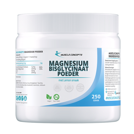 Vrijstelling hek Opnieuw schieten Magnesium Bisglycinaat - Poeder I Muscle Concepts