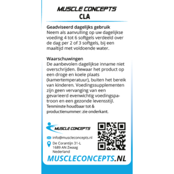 Product label CLA informatie