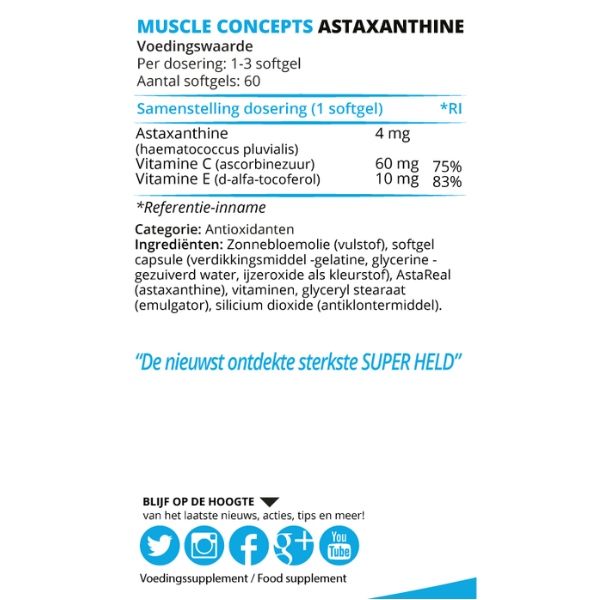 product-label-astaxanthine-ingrediënten product label astaxanthine ingrediënten