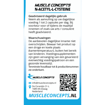 Product label NAC informatie