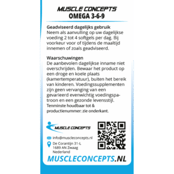 Product label omega 369 informatie