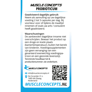 product label probioticum informatie