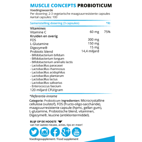 product-label-probioticum-ingrediënten product label probioticum ingrediënten
