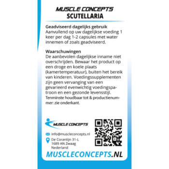 Product label scutellaria informatie