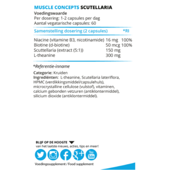 Product label scutellaria Ingrediënten