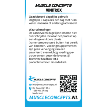 Product label Vinitrox informatie